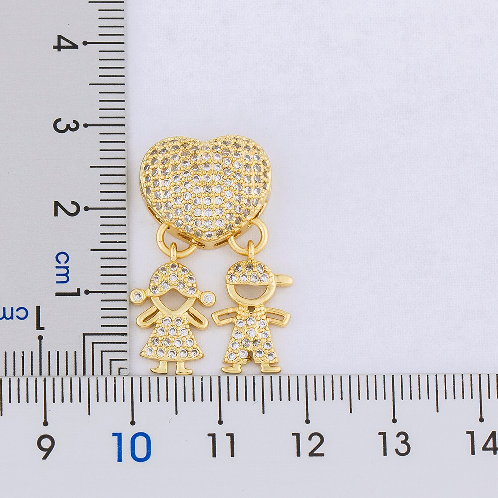 Neue Mädchen Jungen Anhänger Charme Gold Farbe Herz bilden Kette Halsketten Für Frauen Mädchen Beste Party Hochzeit Neue Jahr schmuck