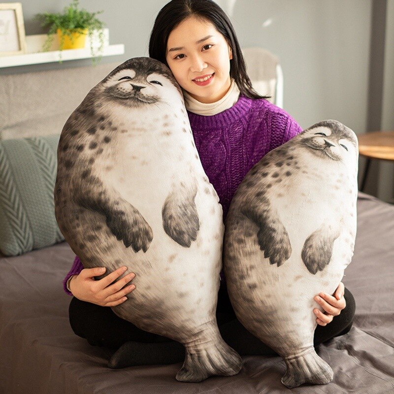 Chubby joint oreiller en peluche coton en peluche Animal jouet joint oreiller doux gros oreiller en peluche coton Animal joint en peluche BV78