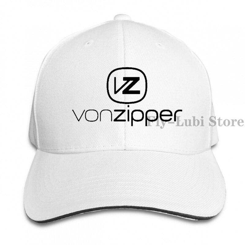 VonZipper SkateBoard Baseball cap men women Trucker Hats adjustable cap: 1-White