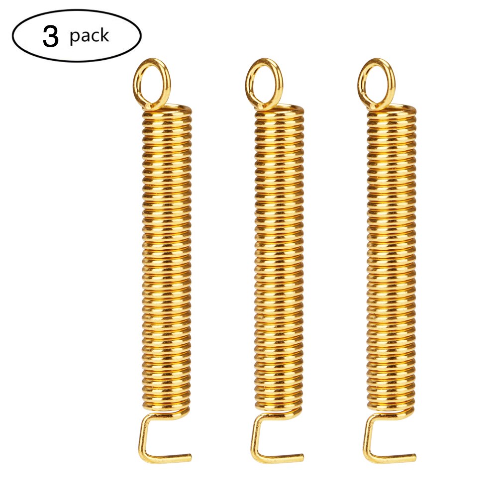 Muelles de Metal para guardabarros stratocaster ST, puente trémolo de guitarra eléctrica, piezas de guitarras, paquete de 3 unidades, novedad de: Default Title
