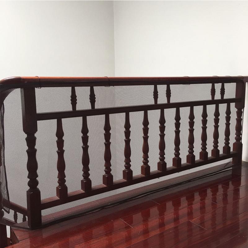 Valla gruesa de malla 3m para bebé, red de seguridad para escaleras para niños, protección contra caídas, decoración para el hogar, raíl de juguete para mascotas, balcón, ajustable, sólido