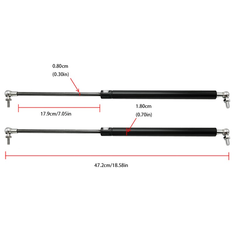 2pcs Car Rear Boot Tailgate Gas Spring Struts Lift Support Struts Shock Spring For Ford Mondeo