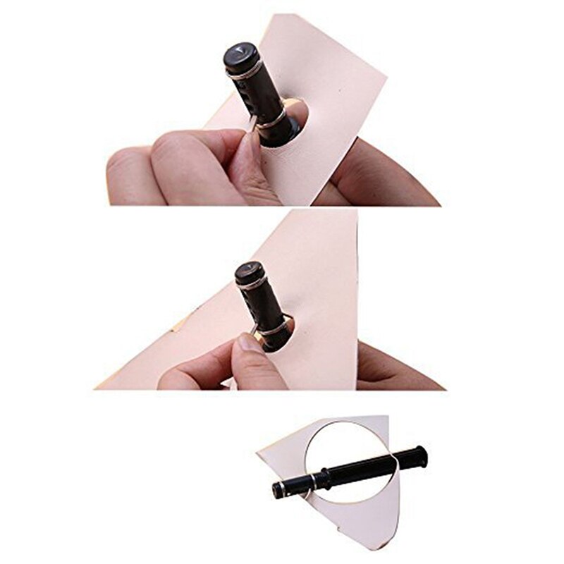 155mm DIY Leather Tools Plastic Swivel Leather Strip & Strap Hand Cutter Craft Tools With 3 Blade Tool Cutting