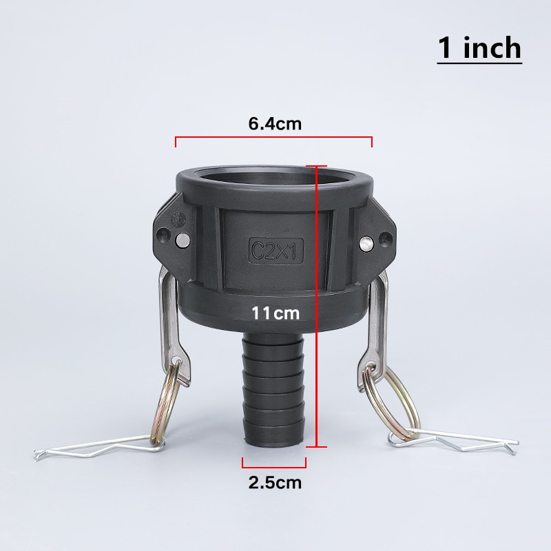 Thicken plastic Camlock to 1 inch 2 inch Hose IBC tank valve fittings water tank connector Garden Tool