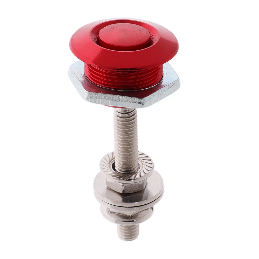 Quick Latch Low Profile Lockable Push Button Hood Pins 25mm Dia Aluminum alloy Safety Stability Durability