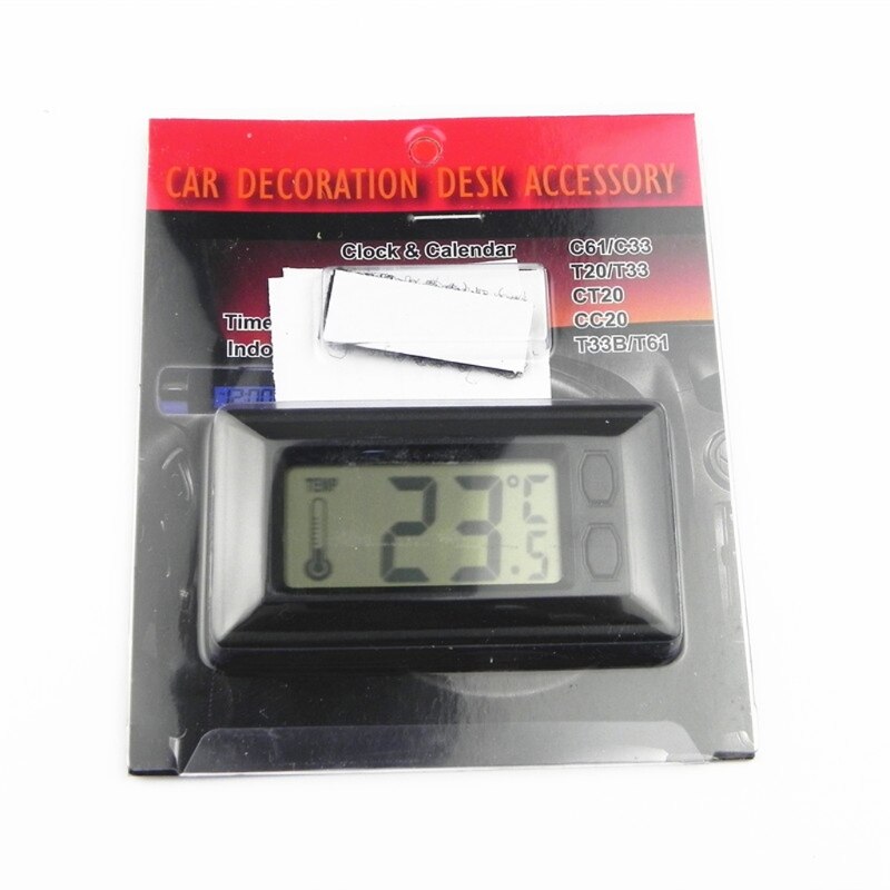 Mini Weather Station LCD Digital Waterproof Electronic Dashboard Thermometer Temperature Monitor Tester for Car Home Bedroom
