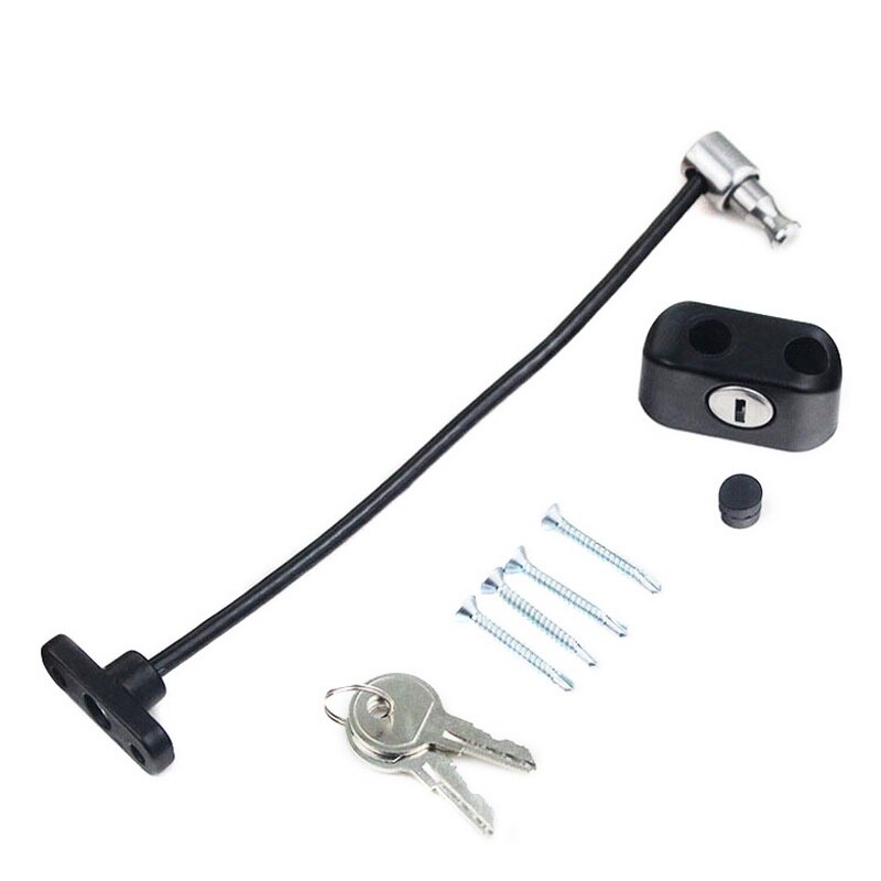 RMT-4008 Window Safety Locks Lockable Cable Restrictor for Window Sliding Door Restrictor Child Security Guard with Key#9