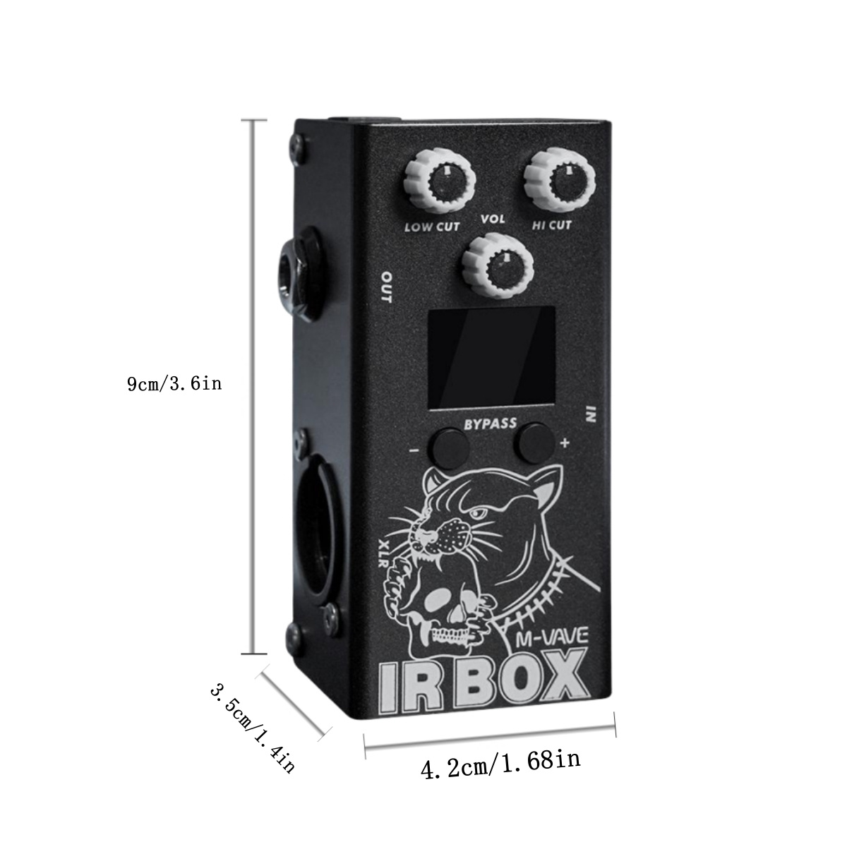 M VAVE Pedal de guitarra Efectr IR BOX (simulador de gabinete + cargador IR) Alta restaurada Varias cajas de altavoces clásicas Aplicación de soporte de sonido