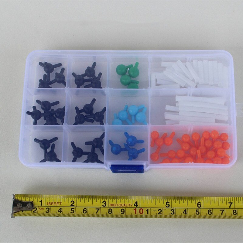 96pcs Molecular Model Set General Organic Chemistry for School Laboratory Teaching Model Diameter 9mm Molecular Models