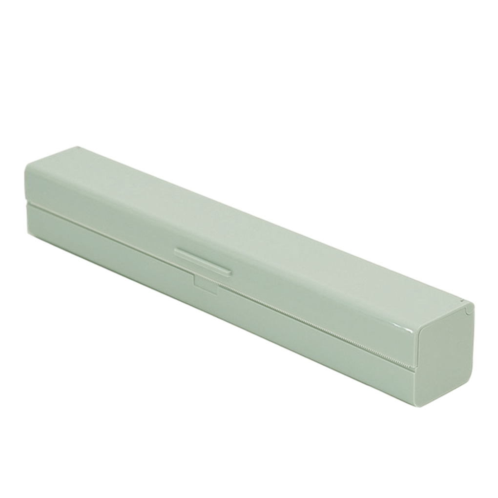 Food Plastic Wrap Dispenser Roll Container Portable Countertop Fresh Keeping Wrapper Film Storage Box Household Pink