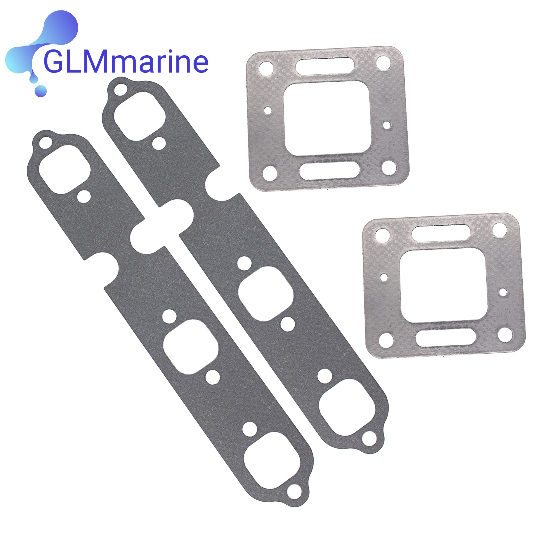 Exhaust Mounting Seal Kit with Gasket for Mercruiser 4.3L V6 27-99757 27-41813 45589A1