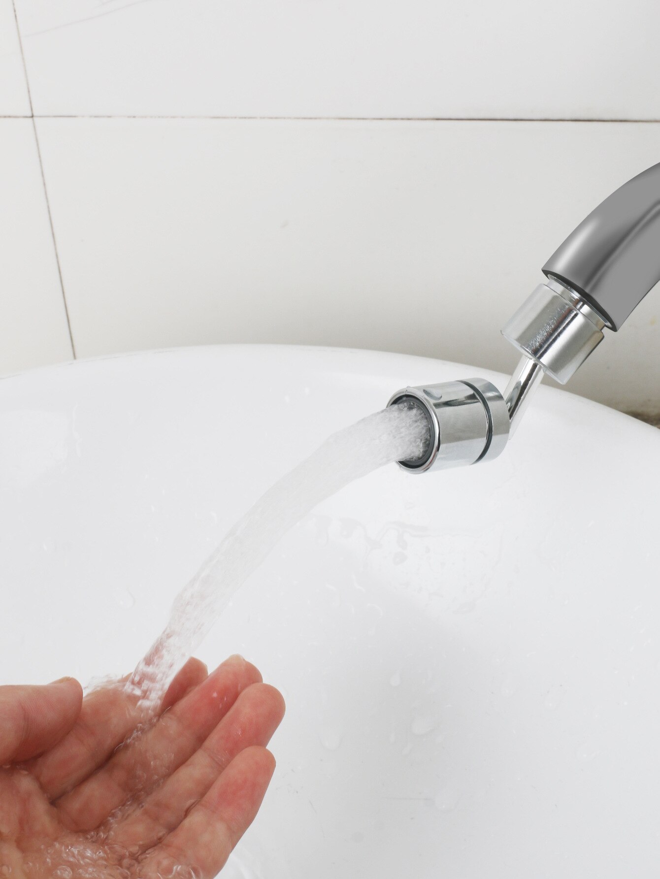 720° Splash Proof Stainless Steel Faucet Universal Basin Wash Filter Faucet Rotating Outlet Household Faucet Rust-free Non-slip