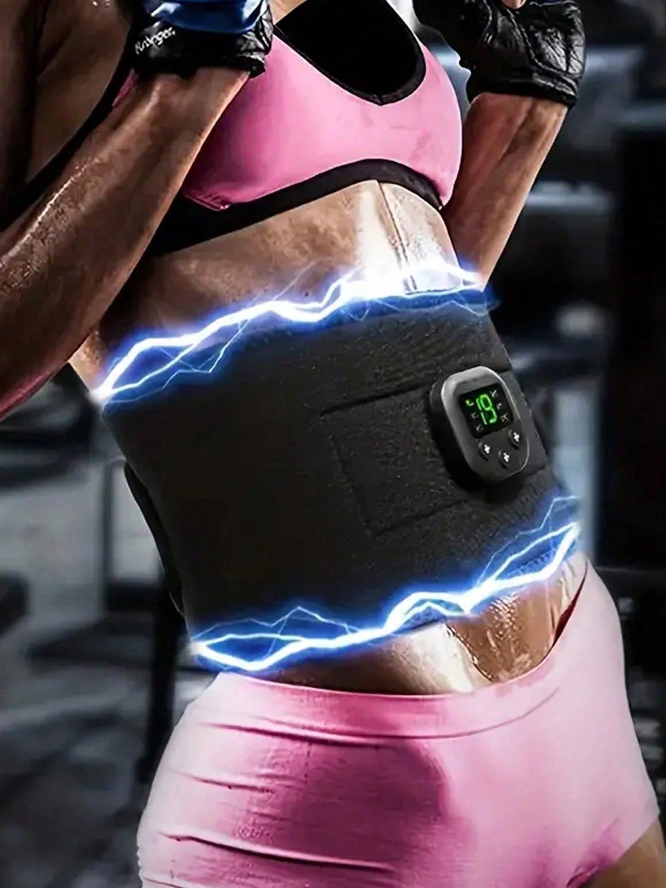 Waist massager, portable usb charging fitness device, electric arm, hip, leg exerciser, shaper belt, fitness massager