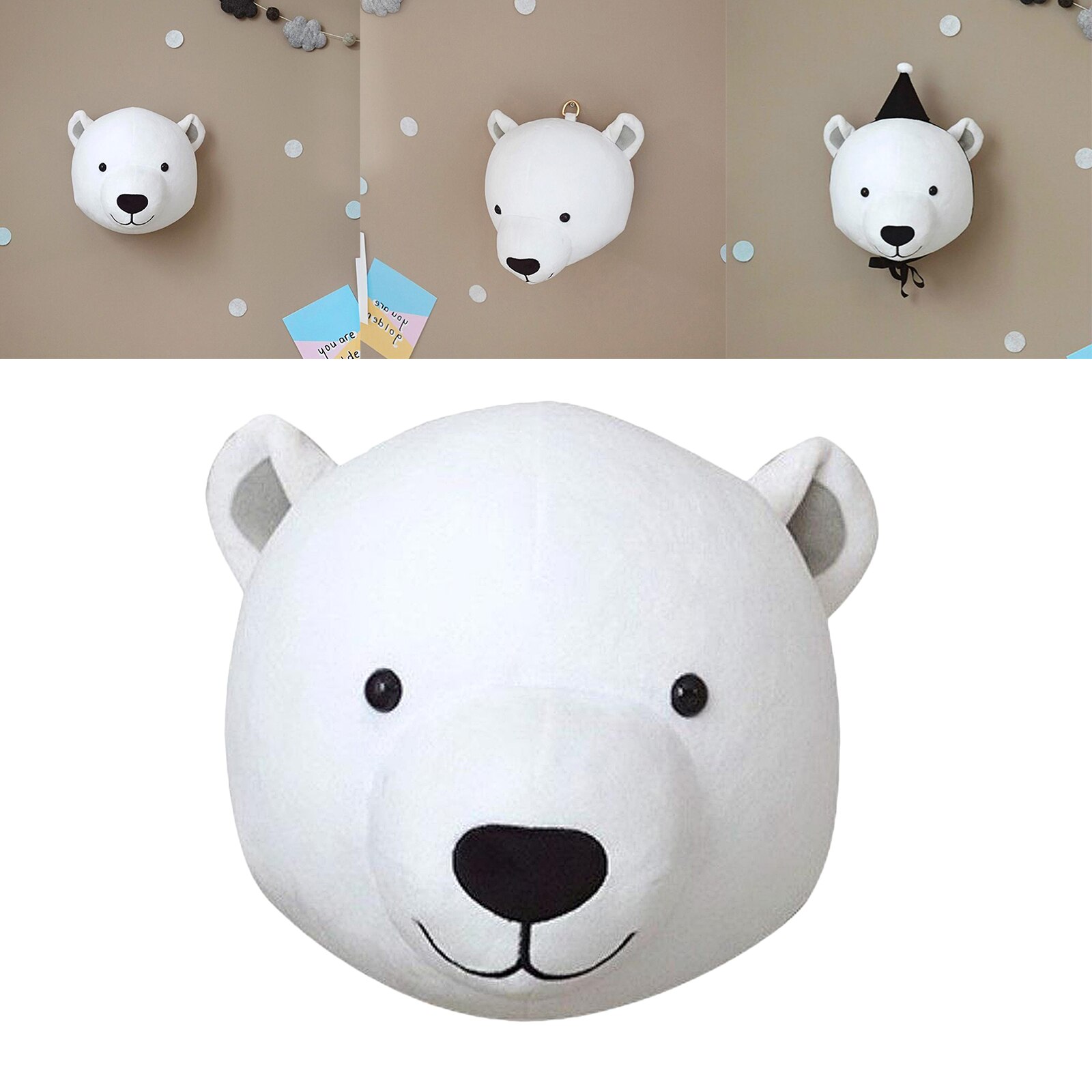 Dieren Hoofd Slaapkamer Kinderkamer Muur Ornamenten Hangende Prinses Meisje: Bear