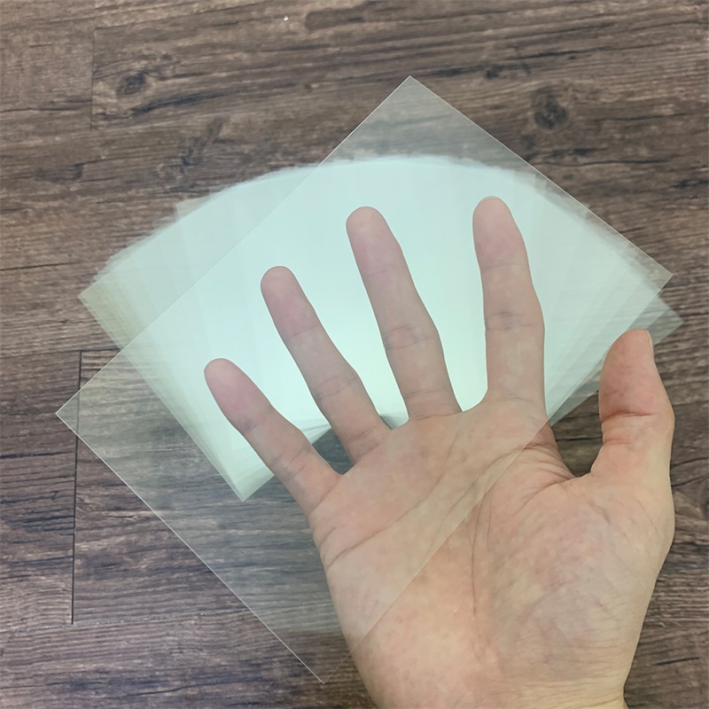 50Pcs /Set Transparent Plastic Window Sheets for DIY Scrapbooking Handmade Craft Shaker Cards Making Clear Sheets 11*16cm