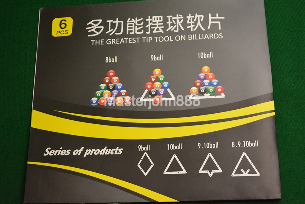 Pool Billiards Snooker Invisible Rack Sheet Positioning Table Sticker Template Position Location Marker Sign Plastic Film