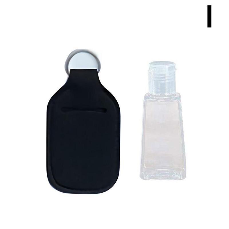 30ml Leere Hand Sanitizer Flasche Mini Tragbare Reise Desinfizieren Flaschen mit Nachfüllbare Keychain Silikon Gel Halfter Flasche K9S9