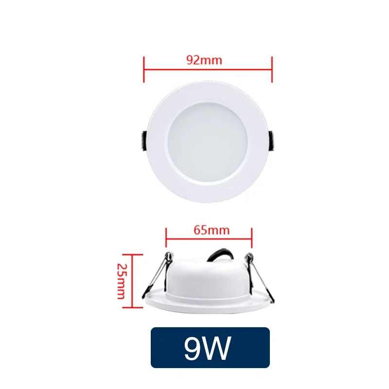 Pannello Led Rotondo Slim 12w Ip20 Incasso Faro Completo Driver Bianco Downlight Naturale 4500k - Foto 13