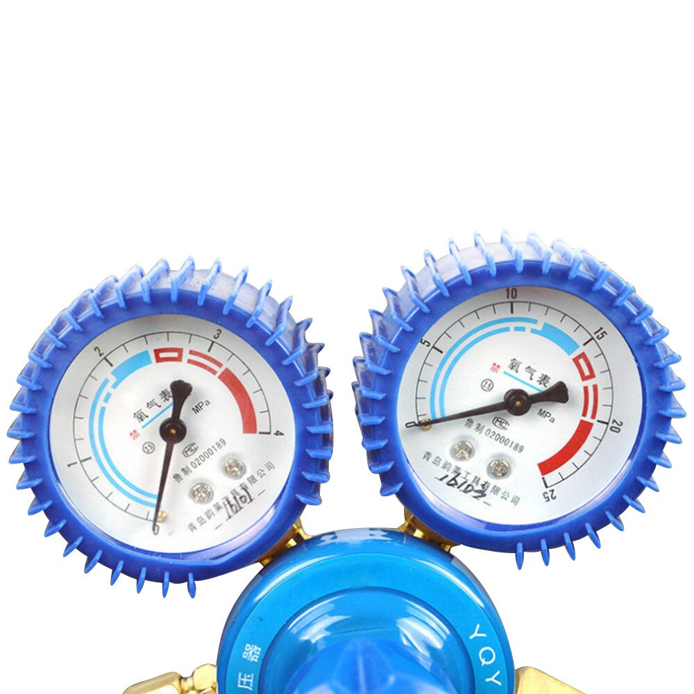 Oxygen Pressure Regulator 0-25MPa Oxygen Meter Reducer Reducing Valve Pressure Gauge Dual Brass Welding Cutting Tools