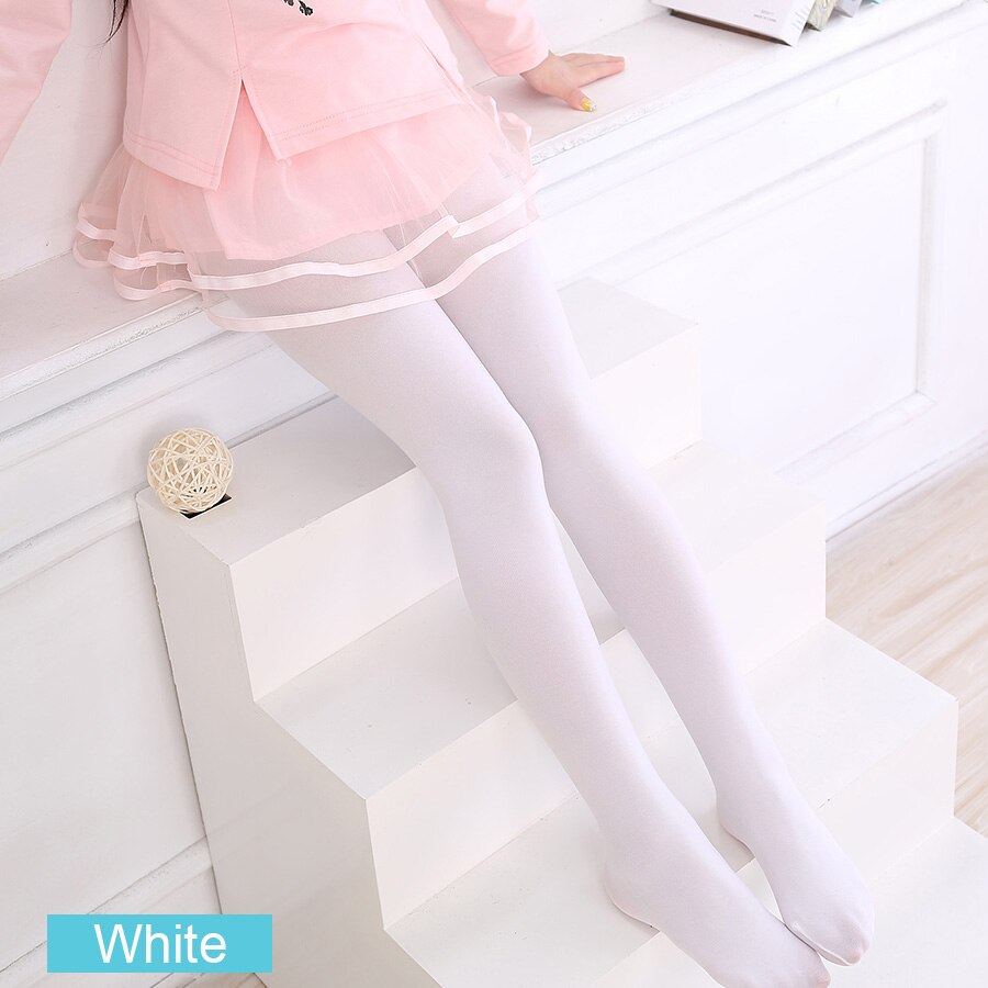 Sheecute Zomer Lente Candy Kleur Meisjes Strakke Kind Dans Sokken Panty: White / L