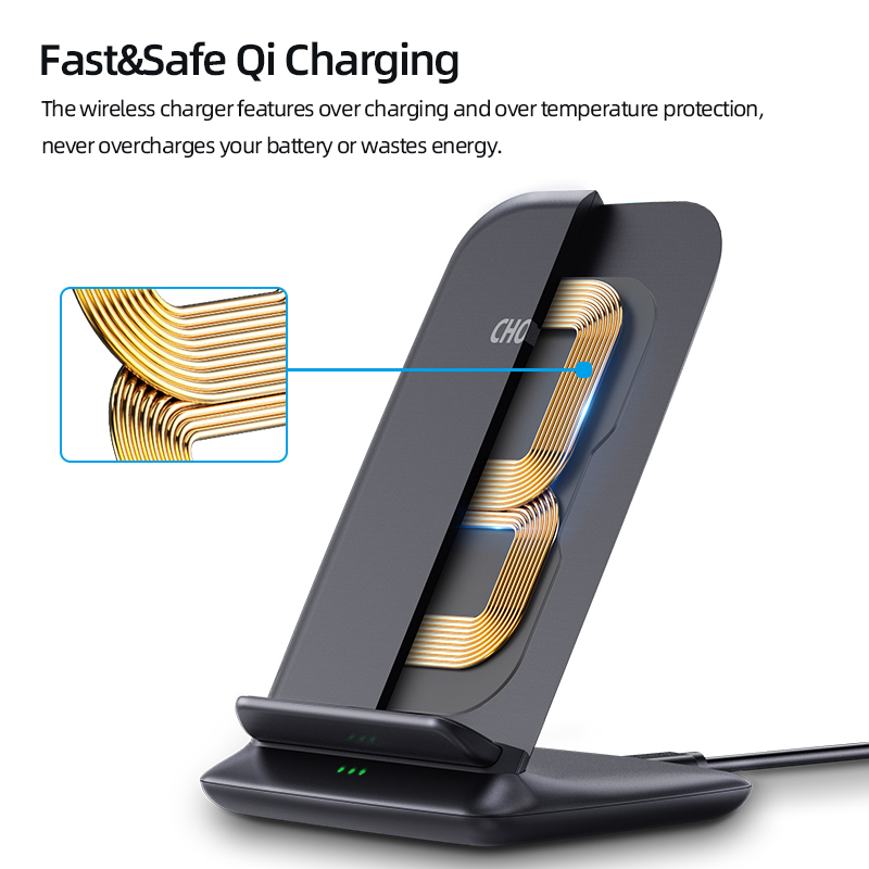 Chargeur sans fil rapide 15W chargeur sans fil 7.5W pour iPhone X XS 8 Plus 10W Qi chargeur Samsung s10 S9 S8 Plus 5W P30 Pro