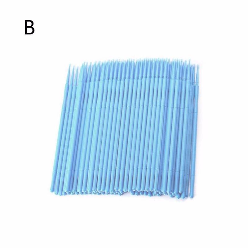 100 pièces/sac Micro brosse Durable microbrosse applicateur Extensions de cils bâton brosses jetable maquillage brosse outil de beauté TSLM2