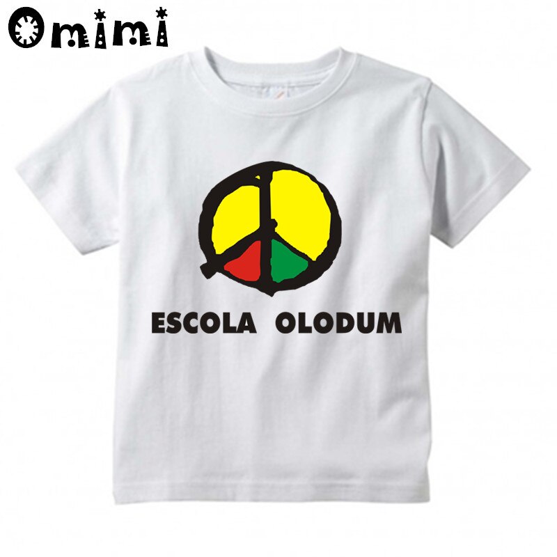 Dzieci retro Antiwar Michael Jackson MJ OLODUM projekt T koszula chłopcy/dziewczęta świetny zwykły z krótkim rękawem topy śmieszny T-koszula dla dzieci: oHKP902C / 4 t