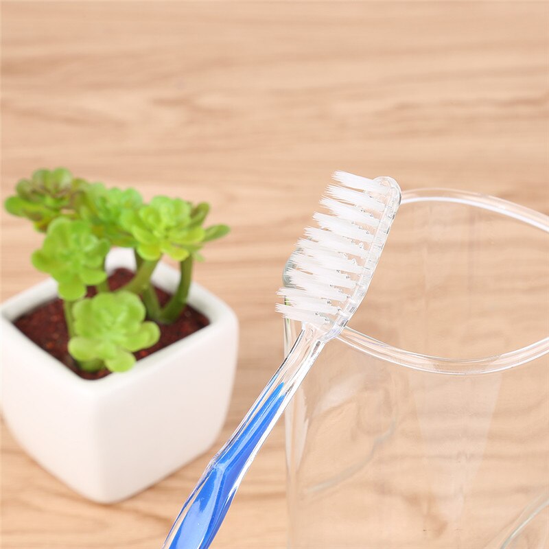 50 PCE Disposable Toothbrushes Individual Wrapped Dual Color Hotel Supplies Individually Packaged Soft Bristle Toothbrush