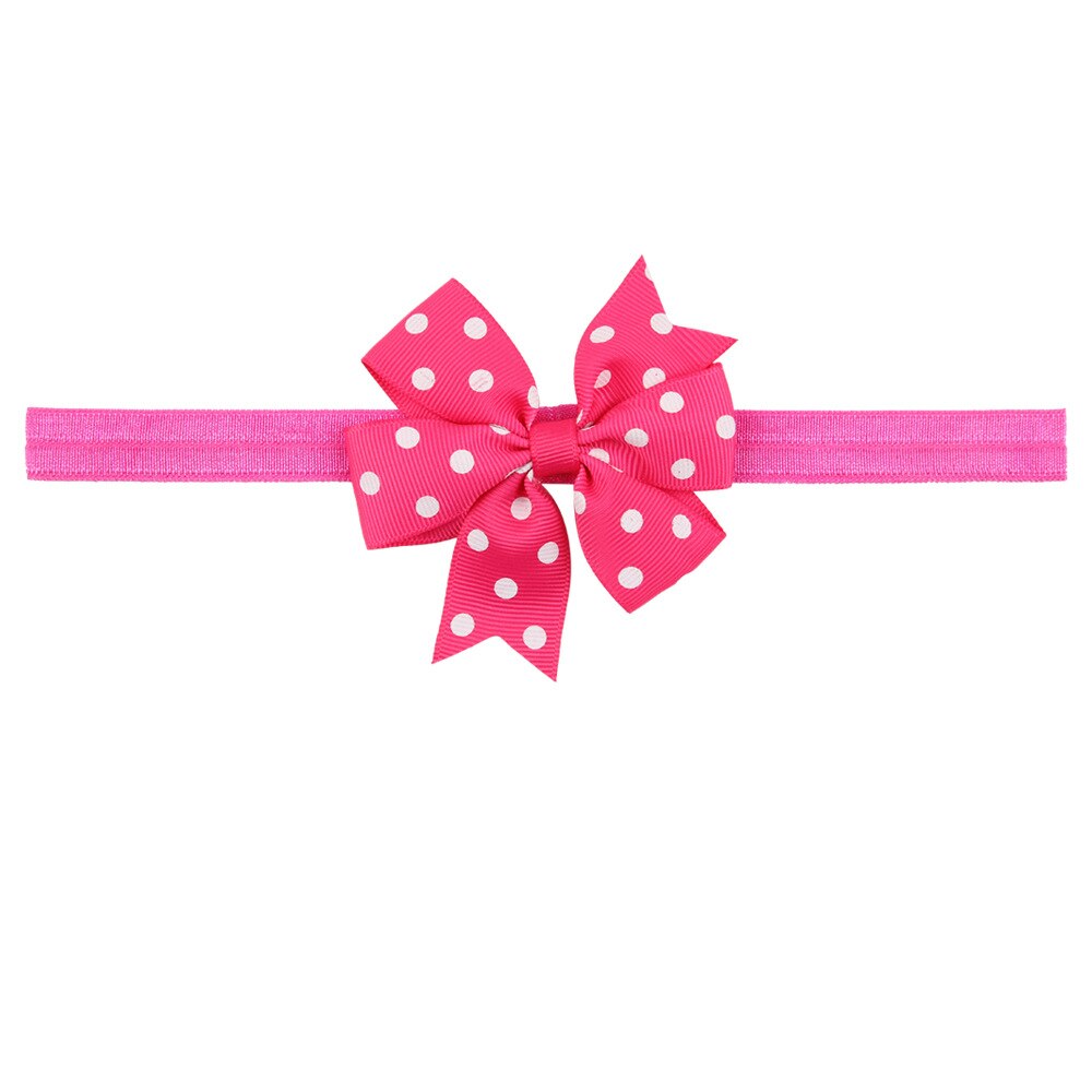 Bébé fille bandeau infantile cheveux accessoires tissu bande -né chapeaux Dot headwrap bambins pansement ruban arcs diadème: 4