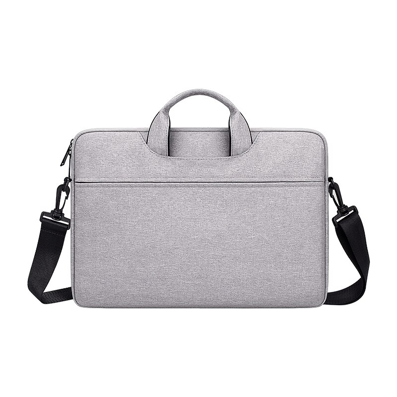 Laptop Messenger Bag Waterproof Notebook Shoulder Bag Laptop Sleeve Bag for Macbook Laptop Briefcase for DELL HP Xiaomi: Grey / 15.6 inch