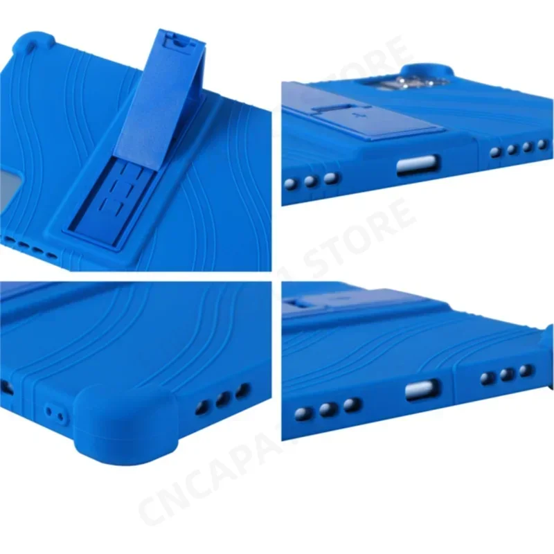 For Teclast P30 T P30T Case 10.1 inch Tablet PC Soft Silicone Shockproof Cover with Rear Kickstand Soft