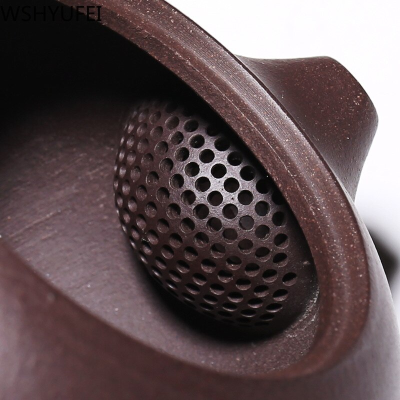 Yixing Theepot Paarse Klei Xi Shi Pot Schoonheden Handgemaakte Thee Set Chinese Ketel 188 Bal Gat Filter Grote Capaciteit 260ml