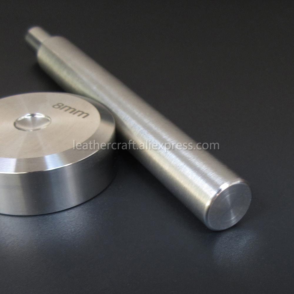 Double cap rivets setting tool kit rivet punch setter hand tool Stainless Steel spike studs for leather craft garments shoes DIY