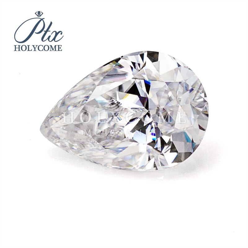 biały kolor 3x5mm Gruszka skaleczenie syntetyczny moissanite luźny diament kamienie szlachetne Hurt ceny dla biżuteria zrobienie
