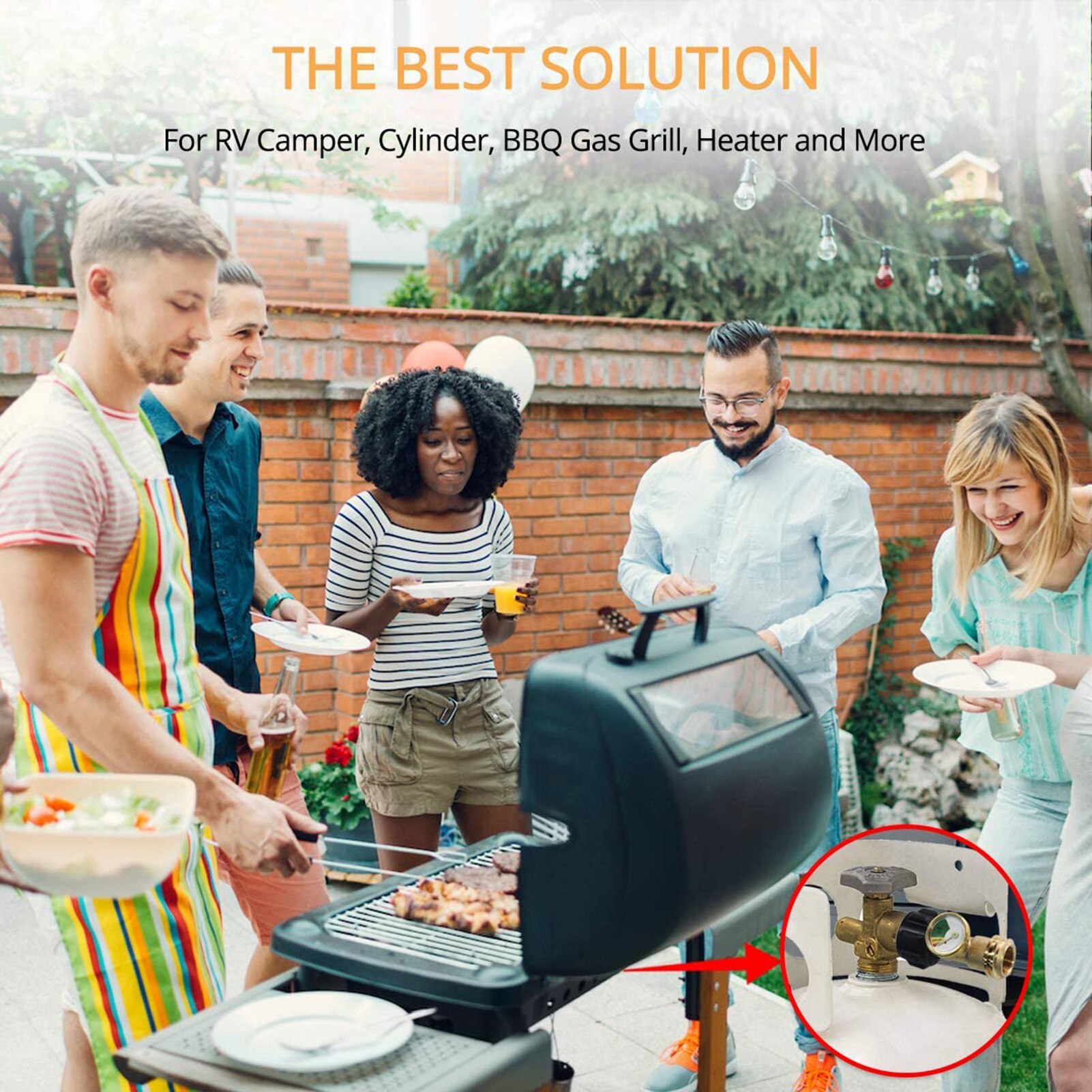 POL Propane Gas Gauge Table QCC1 BBQ Pressure Valve Propane Tank Pressure Test Instrument Tools Accurate Propane Meter