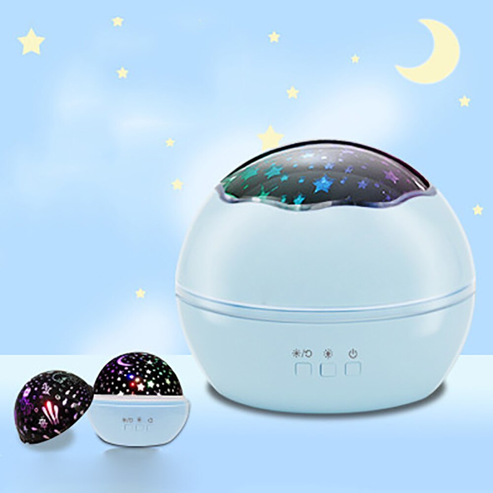 Romantische Sterrenhemel Projector Dromerige Roterende LED Baby Slapen Nachtlampje Projectie Lamp Kids