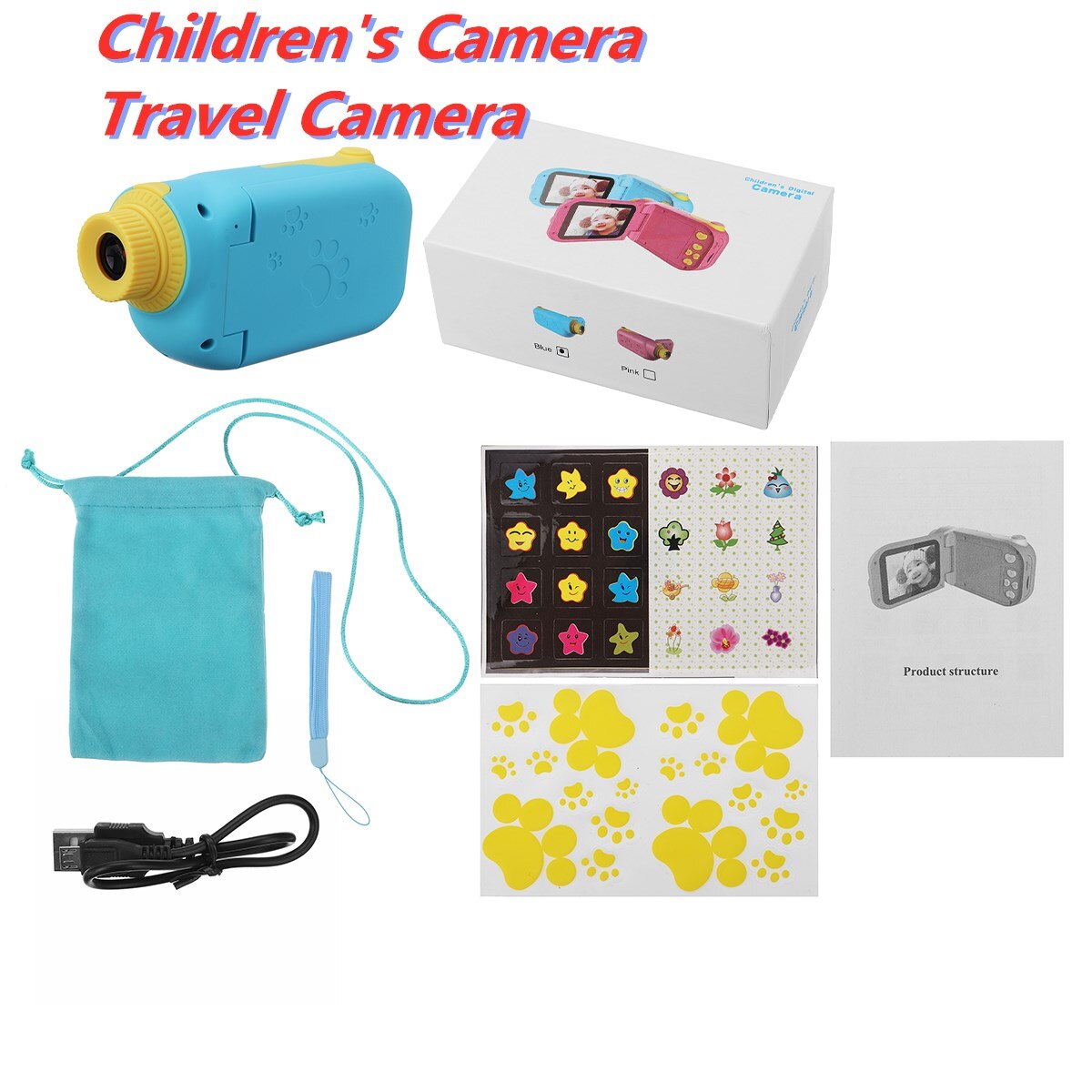 Macchina Fotografica digitale 2 Pollici mini Bambini HD video LCD della Videocamera bambino Giocattoli Educativi Regalo di Compleanno dei bambini Portatili Fotocamera Ragazza ragazzo