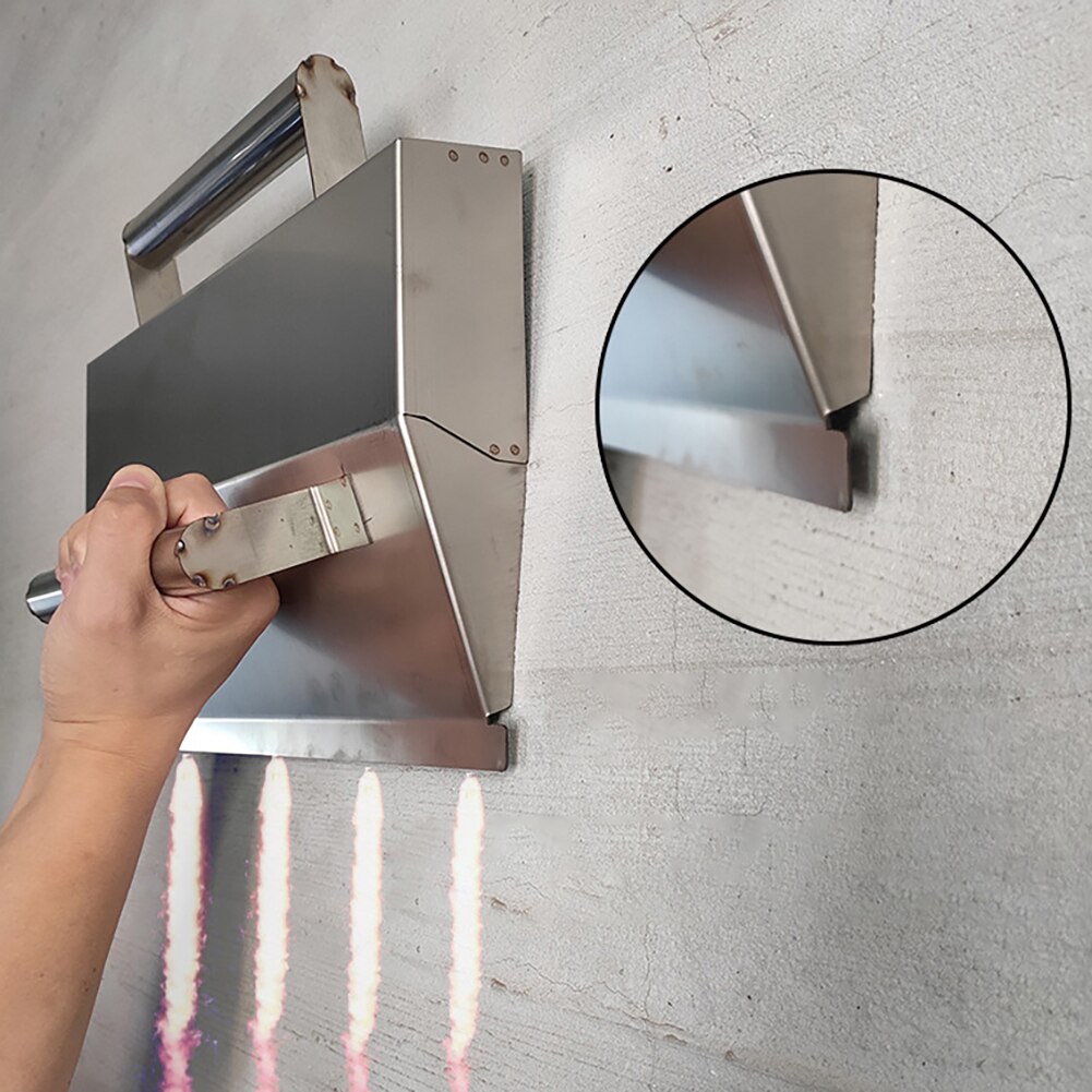 Anti Slip Portable Plaster Scraper Stainless Steel Mortar Hand Tool with Handle Easy Grip