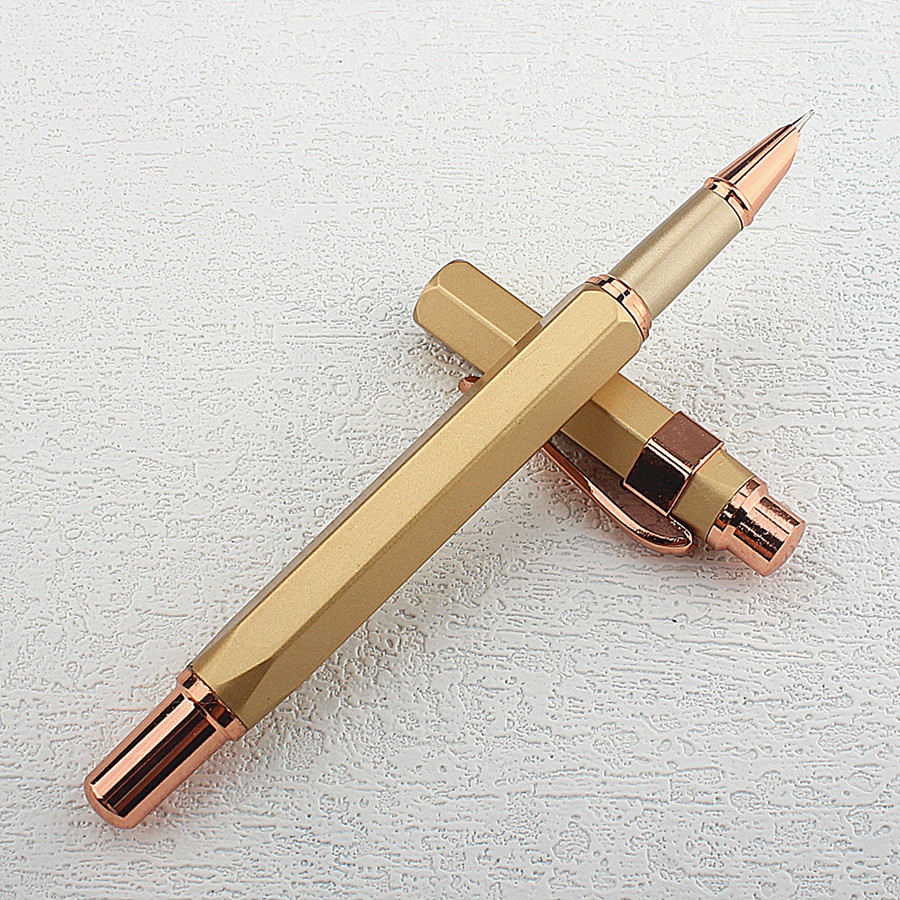 Pluma estilográfica de lujo para estudiantes, bolígrafos elegantes EF de 9189 MM, Punta extrafina, bolígrafos de escritura, papelería, suministros escolares de oficina, 0,38