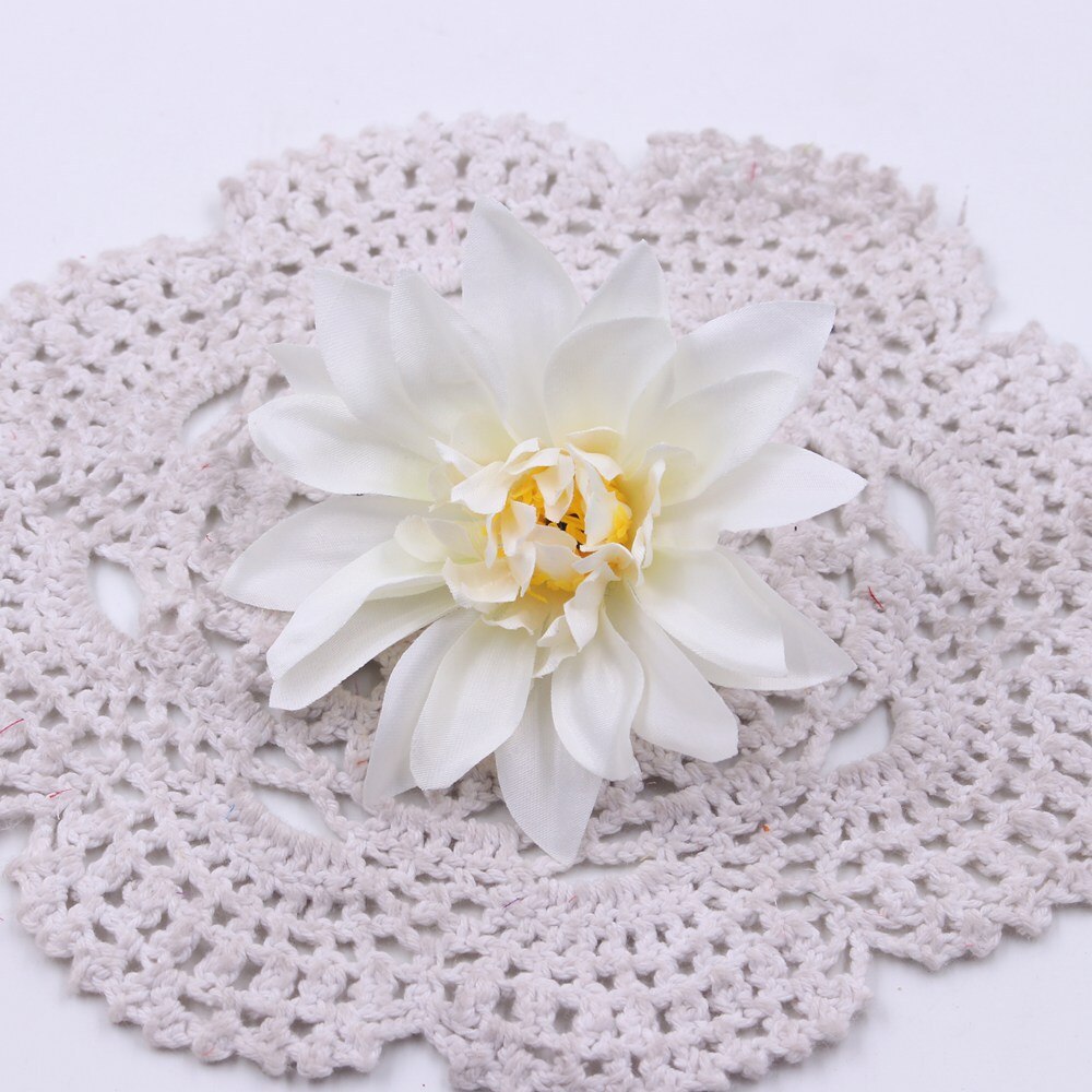 5pcs Artificial Flower Silk Dahlia Peony Flower Autumn Vivid Leaves DIY Wedding Flower Wall Home Flower Arrangement Gardening: white