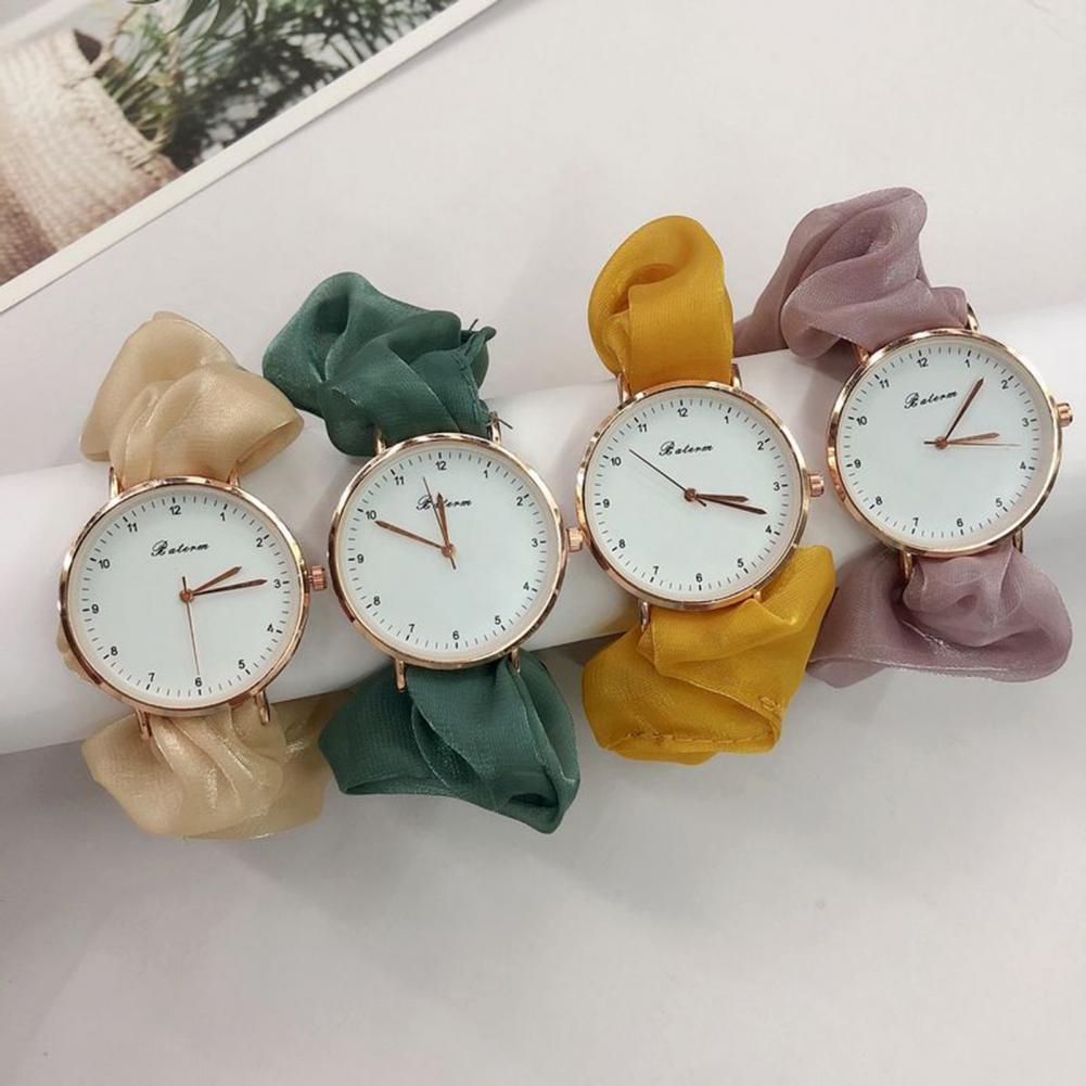 Polshorloge Koreaanse Lint Digitale Horloge Kleine Fee Elegante Persoonlijkheid Student Meisje Quartz Horloge Zonder Sluiting Armband Horloge