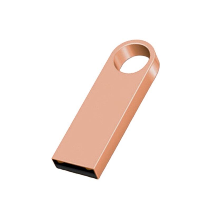 Metalen Pen Drive Pendrive 4Gb 8Gb 16Gb Usb Flash Drives 32Gb 64Gb 128Gb Flash disk Real Capaciteit Thumbdrive Cle Usb 2.0 Stick: 8GB / rose gold