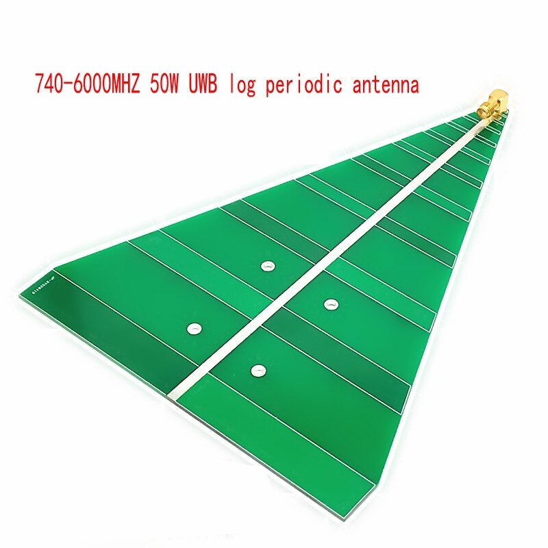 Uwb log periodisk antenn 740-6000 mhz ultra bredband logperiodisk antenn