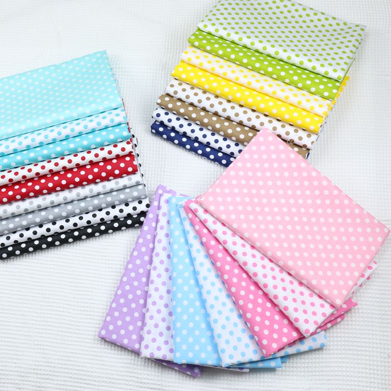 Stippen bedrukte 100% katoenen stof per meter, doe-het-zelf patchwork, dekbeddoek, beddengoed deken, laken, kussen decor, dikke quilt, Tilda