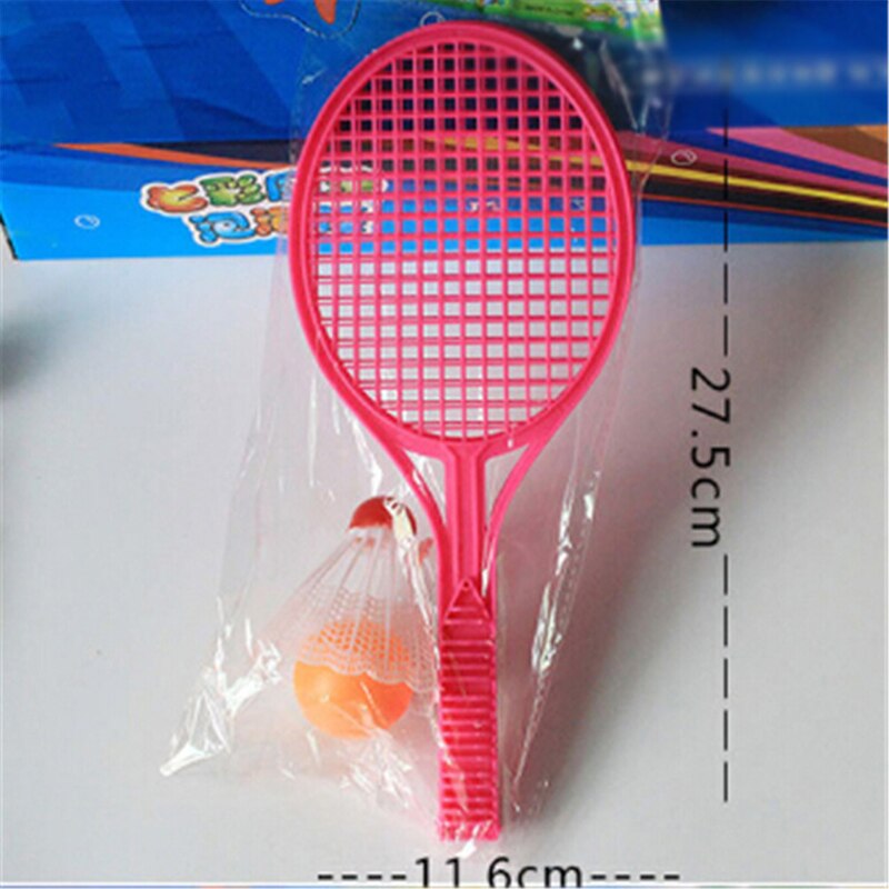 1 Paar Novelty Badminton Tennis Set Racket Ouder-Kind Sport Educatief Speelgoed Baby Sport Kid Baby Outdoor sport Willekeurige