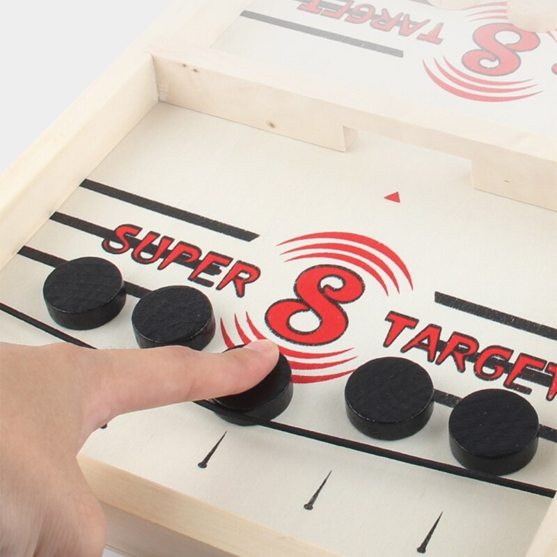 Table Hockey DIY Fast Sling Puck Board Game Parent-child Interactive Party Fun Family Tabletop Toys for Children Adults