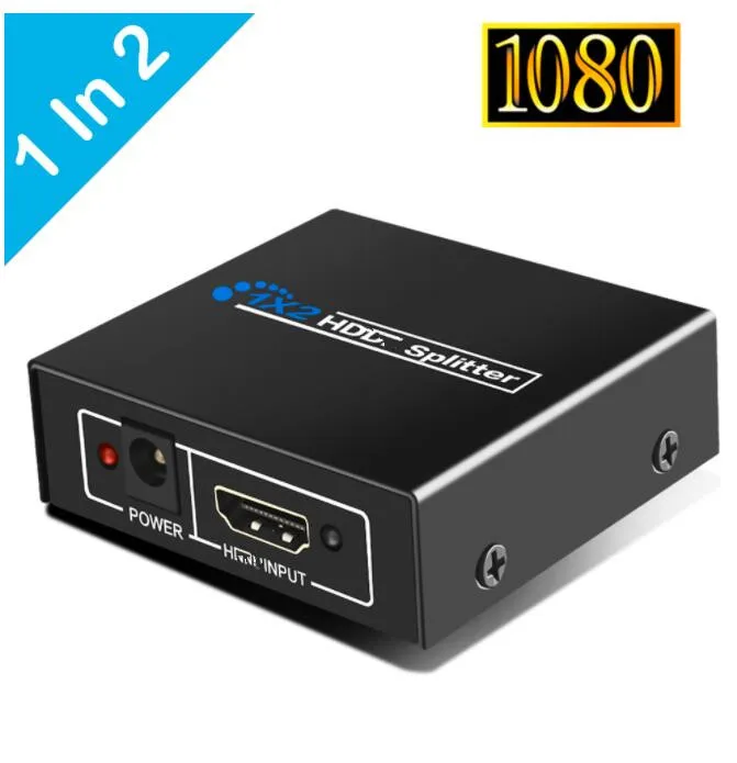 4K HDMI-kompatibel Splitter Volle HD 1080p HDMI-kompatibel Schalter 1X2 Splitter 1 in 2 Out verstärker Dual Display Für HDTV DVD: Rot