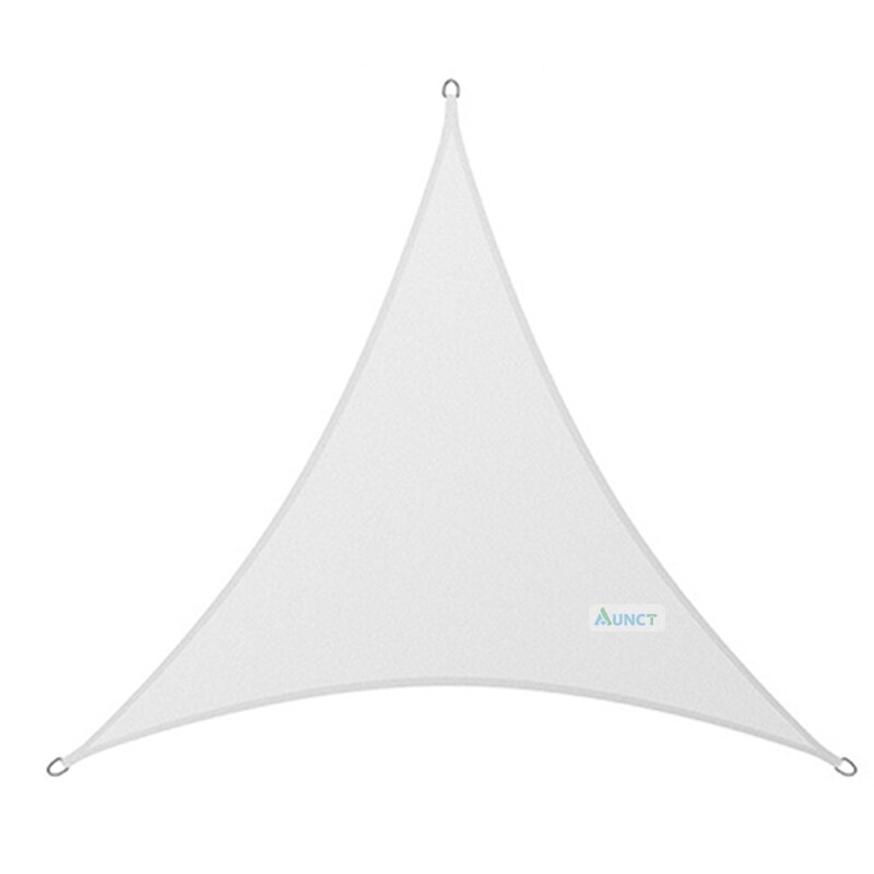 3x3x3M Triangolo sole riparo Ombra Vela portato Luce corda Tende Esterno Romantico Caldo Impermeabile gazebo giardino Tenda a vela: Luce Verde