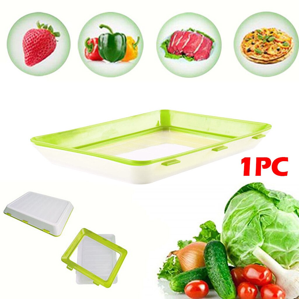 5Pcs Fresh Food Preservation tray Organizer For Fresh Food Preservation Pallet Refrigerator Food Storage Container: 1PC