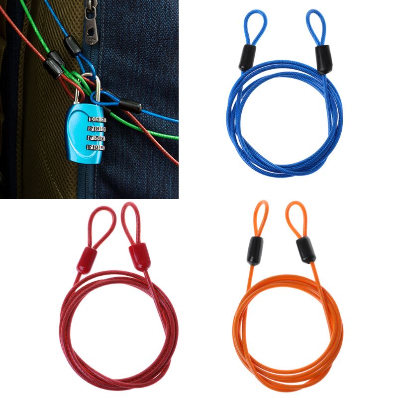 Fietsslot Staaldraad Kabel 1 M Veiligheid Lus Cycling Bike Protector Anti Diefstal